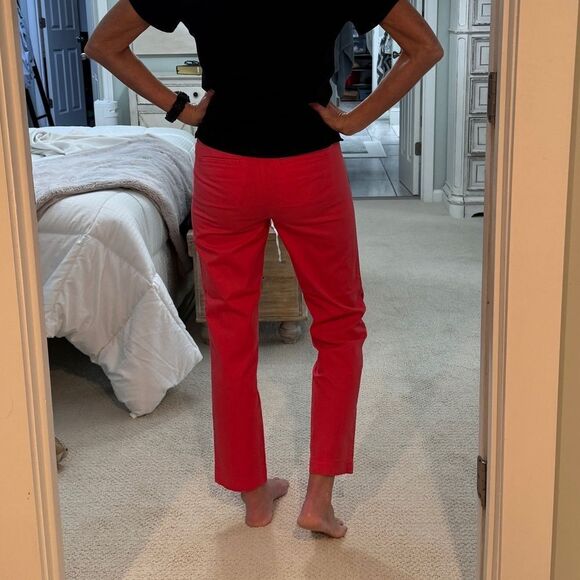 Talbots petite “the perfect Chino” 98% cotton 2% spandex, Vibrant Red Pants- 2P - Picture 12 of 13